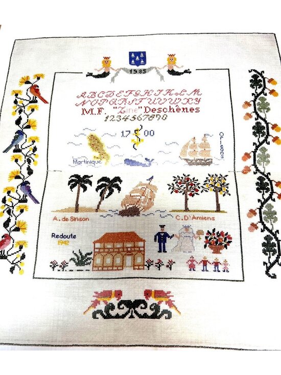 Dmc Other - Une Belle Histoire Cross-Stitch Pattern Book By Regine Deforges & Genevieve